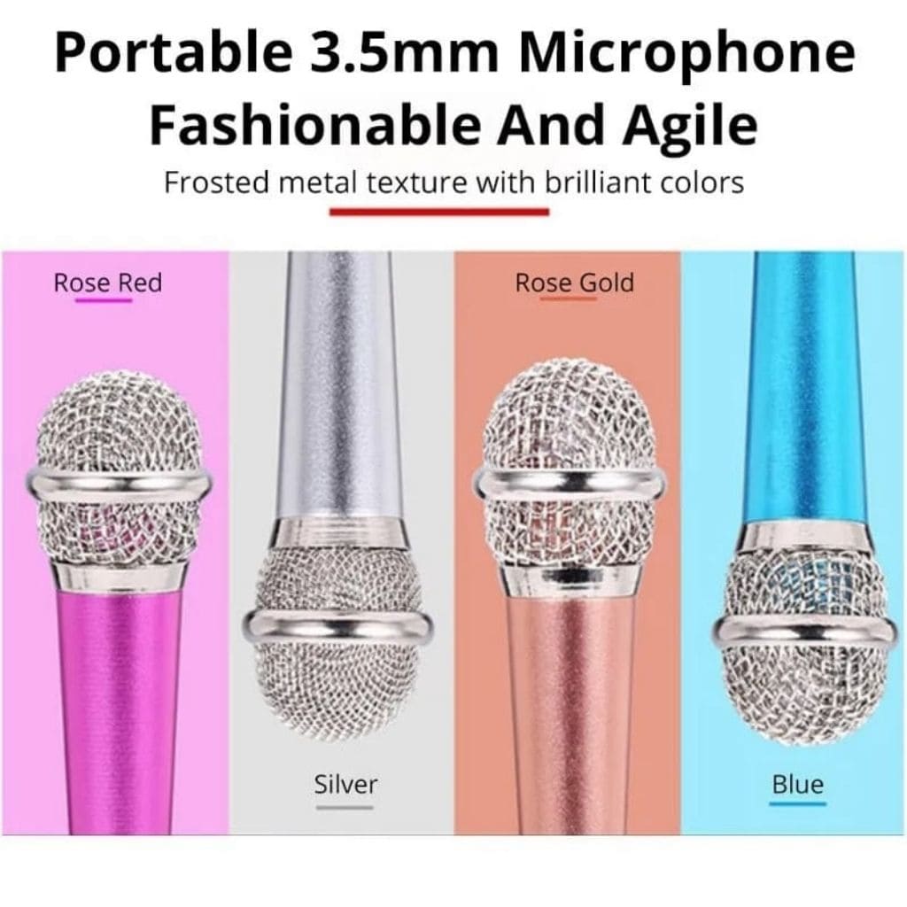 Mini Micrófono Estéreo Portátil de 3,5 m