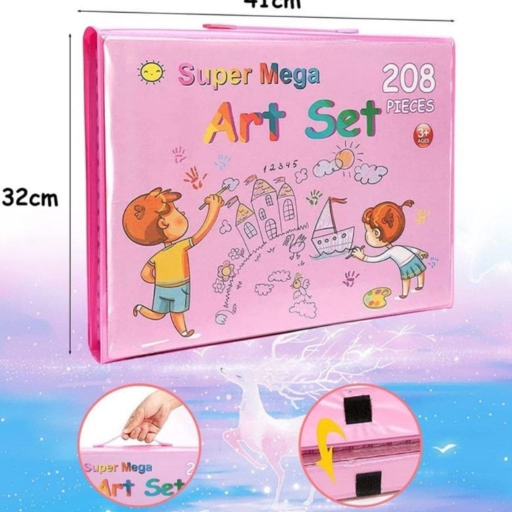 Mega set de arte 208 piezas