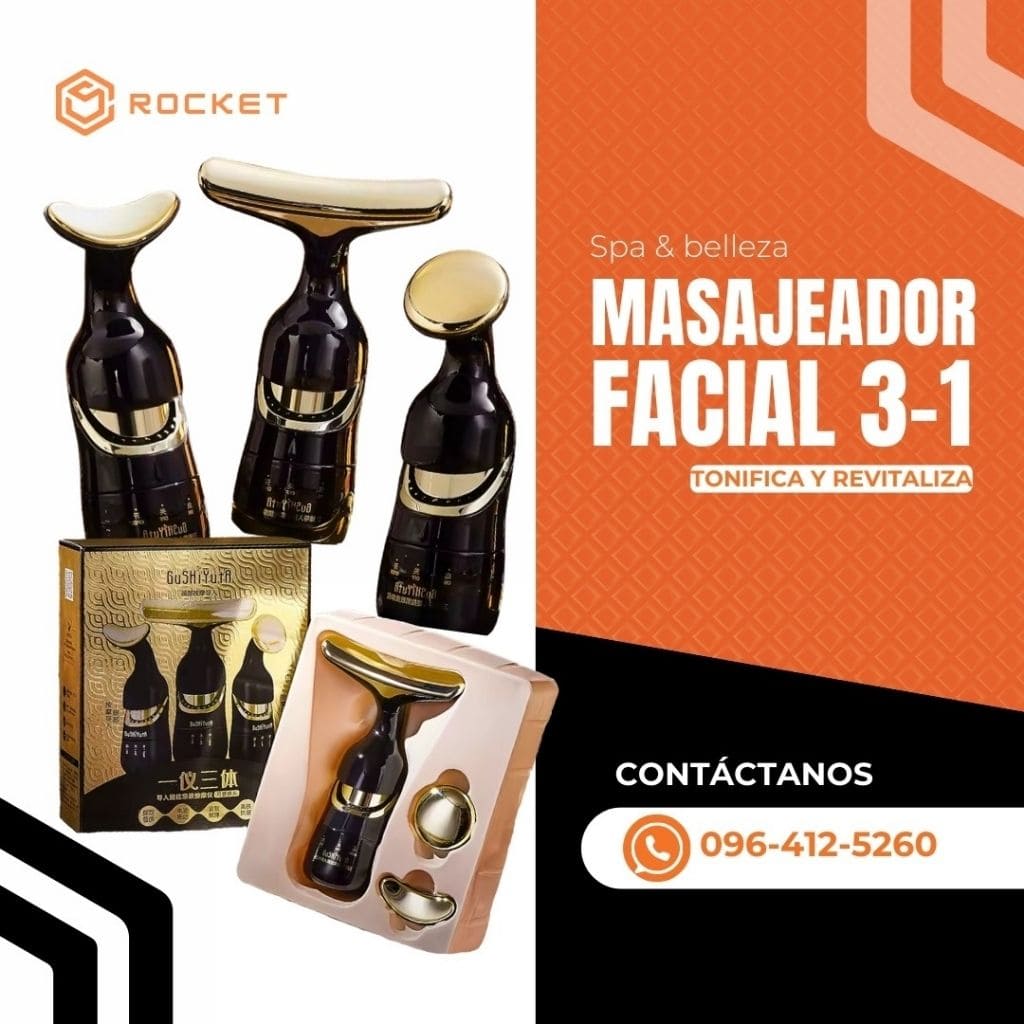 Masajeador facial 3 en 1