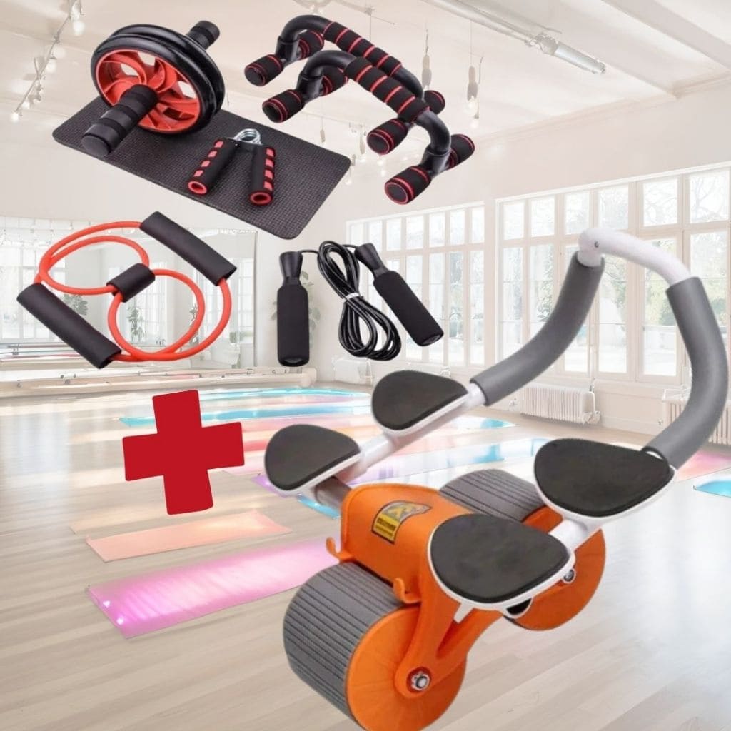 Combo Rodillo Set de Ejercicio Abdominal