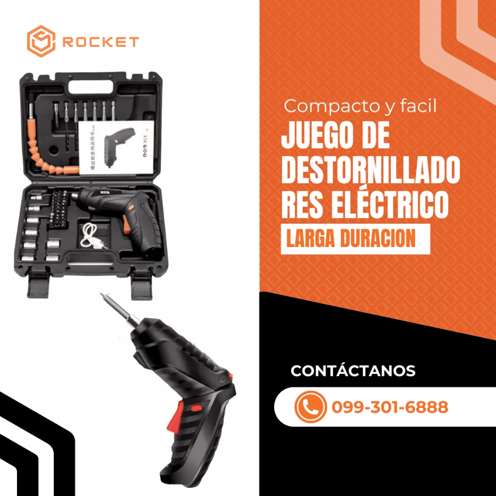 JUEGO DE DESTORNILLADORES ELÉCTRICO