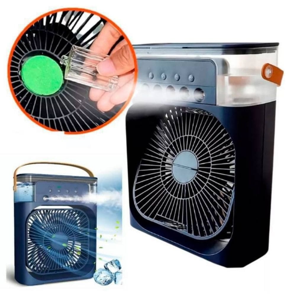 Mini ventilador humidificador enfriador