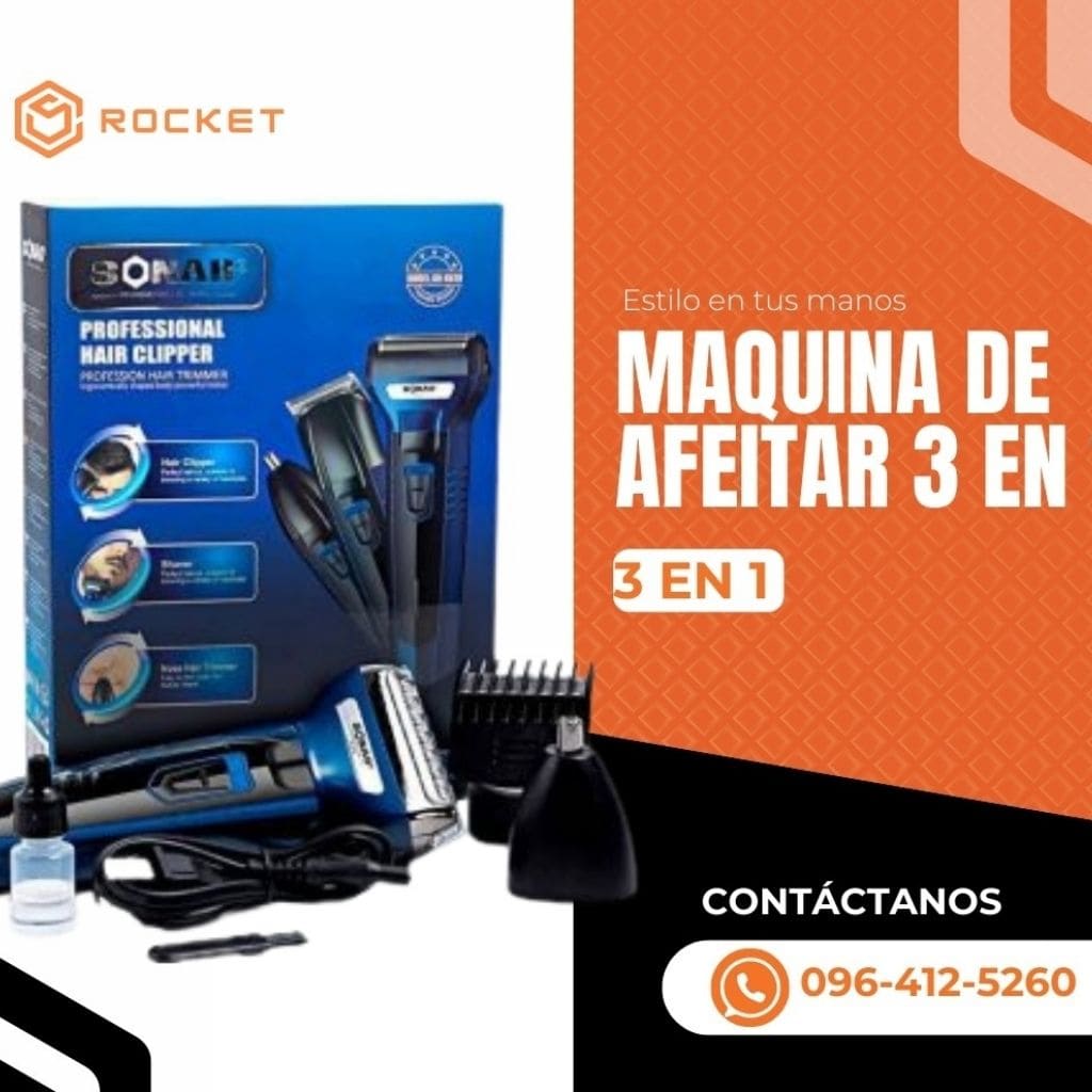 MAQUINA DE AFEITAR 3 EN 1