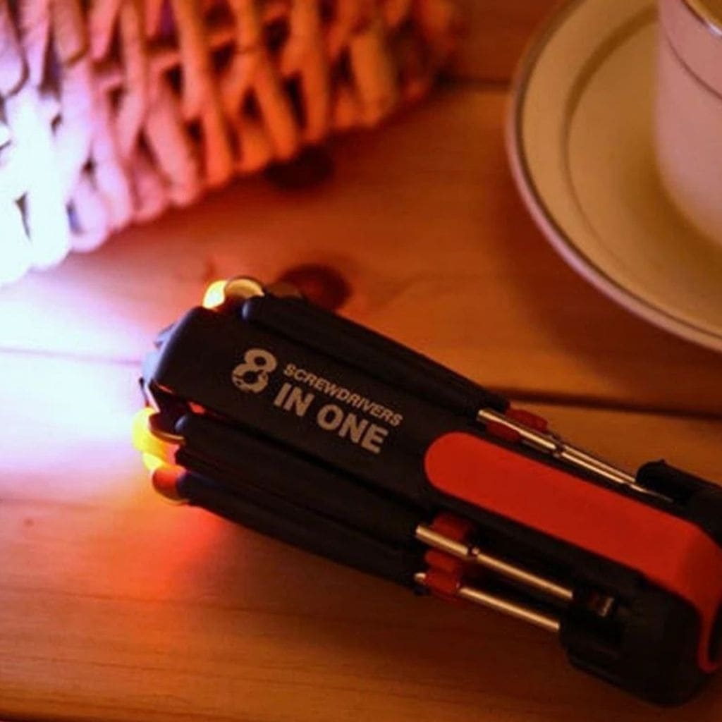Destornillador multi portátil 8 en 1