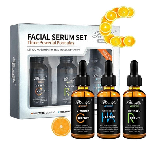 Set Serum Faciales x3 Vitamina C-AH-R