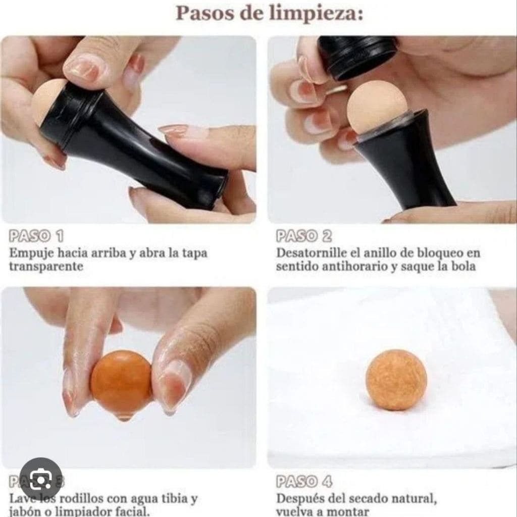 Rodillo volcánico absorbente de aceite.