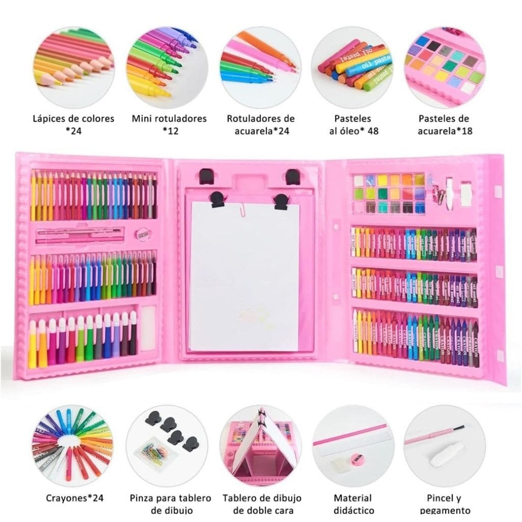 Mega set de arte  208 piezas