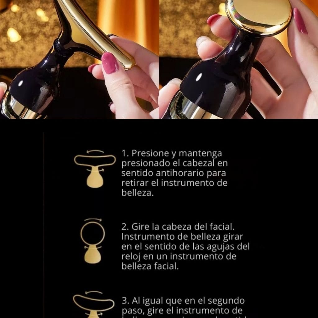 Masajeador facial 3 en 1