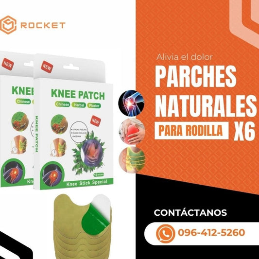 PARCHES NATURALES PARA RODILLA X6