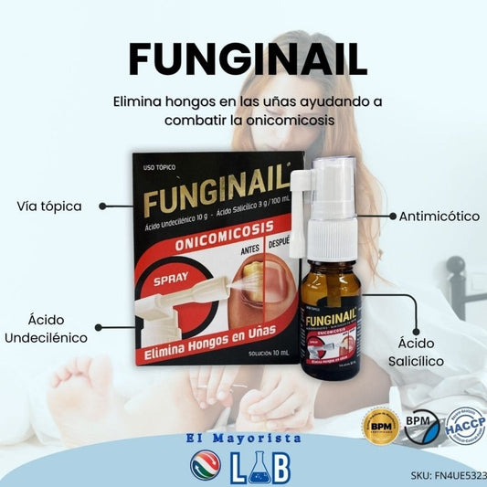 Funginail para hongos en las uñas