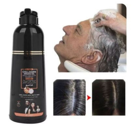 Shampoo tinte para canas color negro