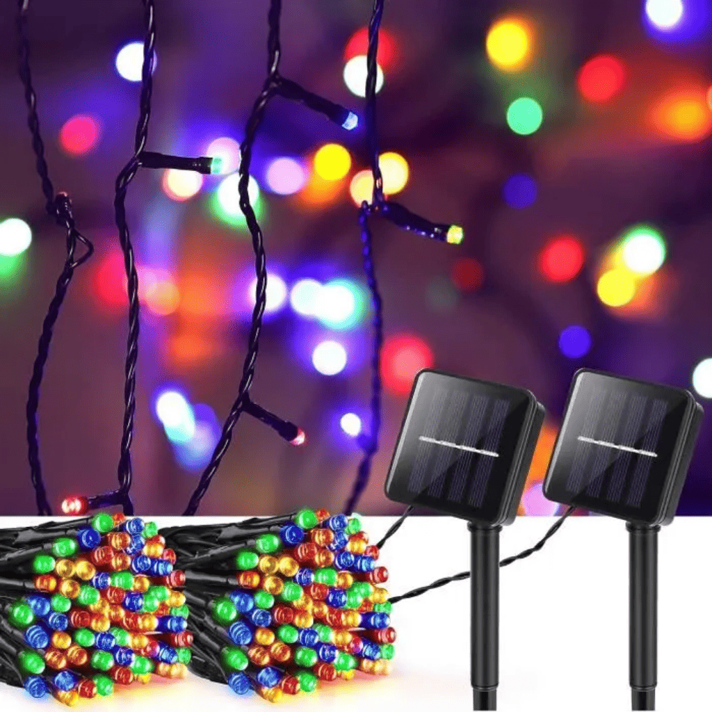 LUCES NAVIDAD CON PANEL SOLAR - RGB