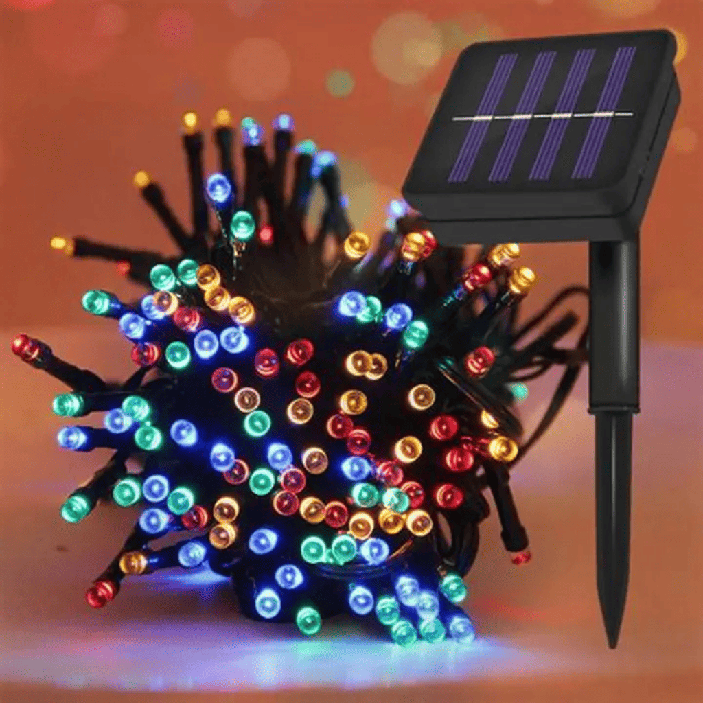 LUCES NAVIDAD CON PANEL SOLAR - RGB
