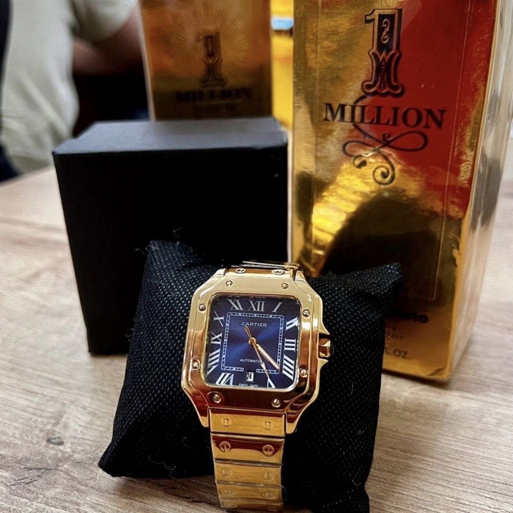 Combo de Lujo: Reloj Cartier Estilo + Pe
