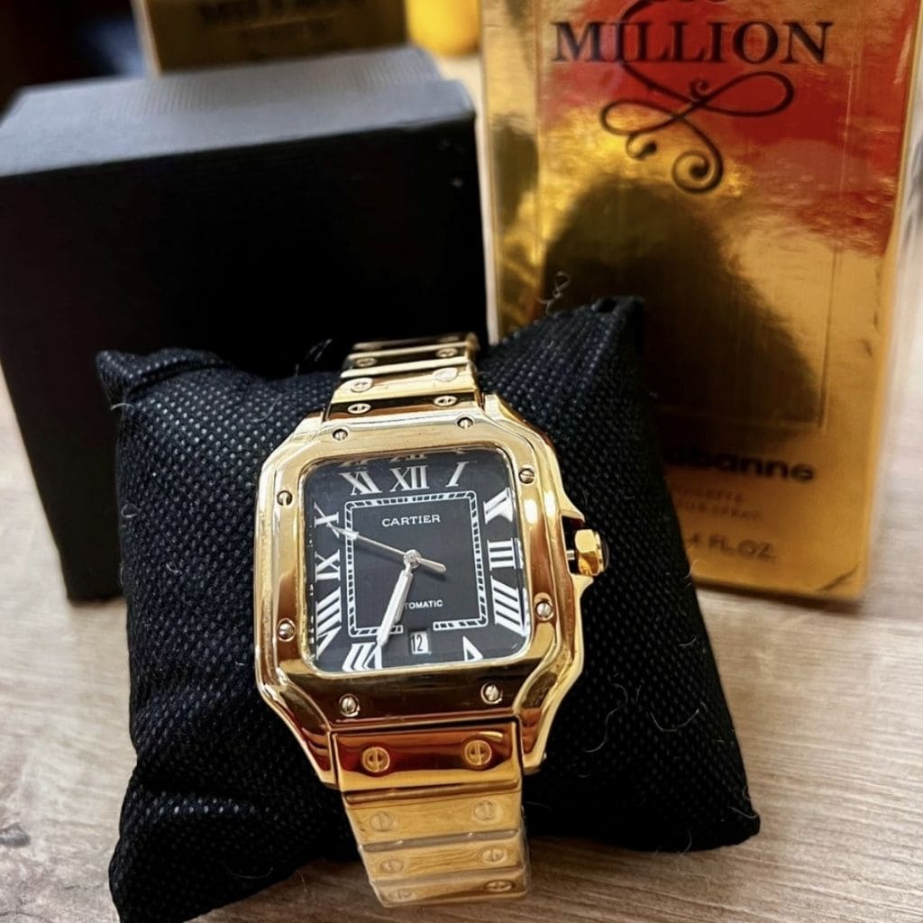 Combo de Lujo: Reloj Cartier Estilo + Pe