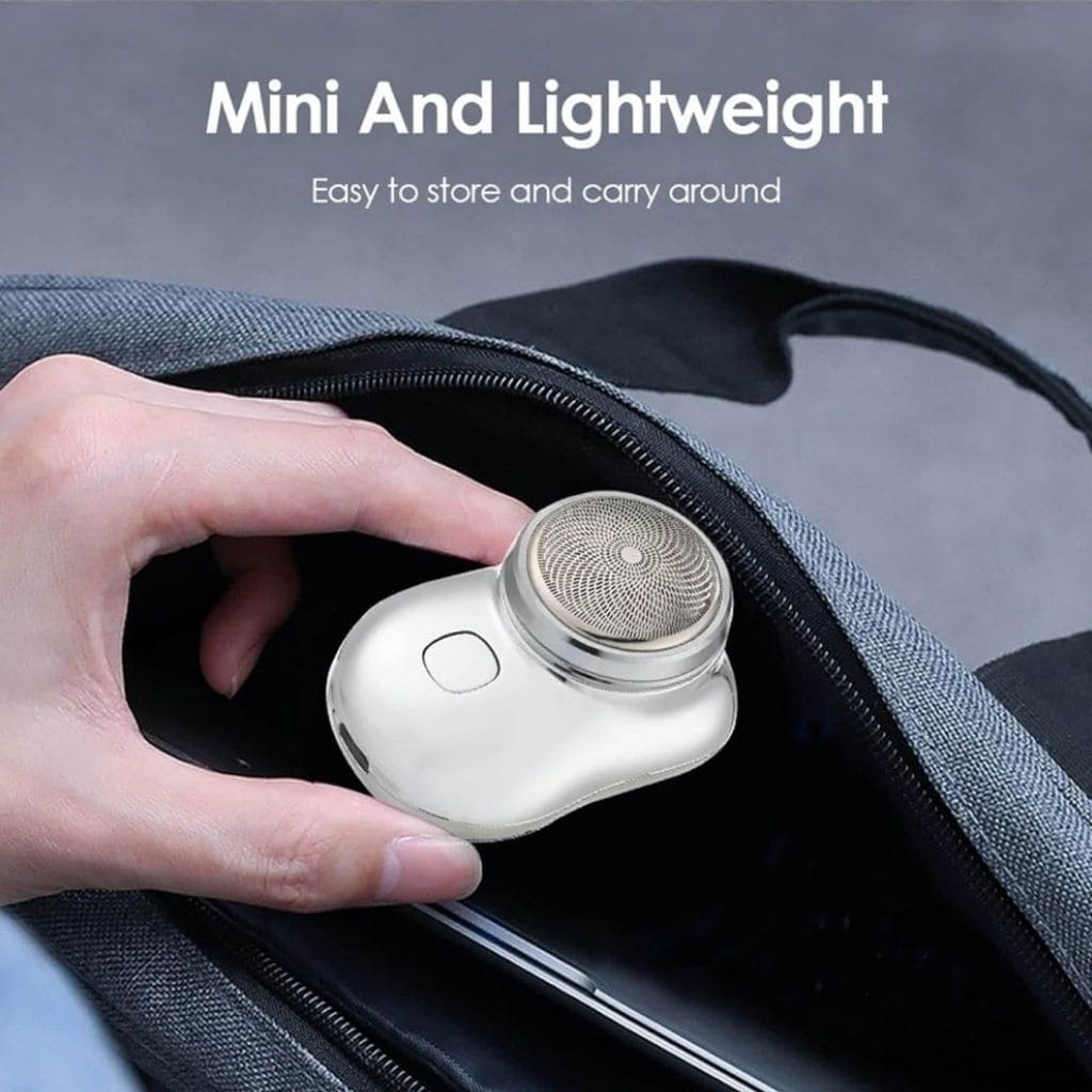 Mini afeitadora de barba electrica