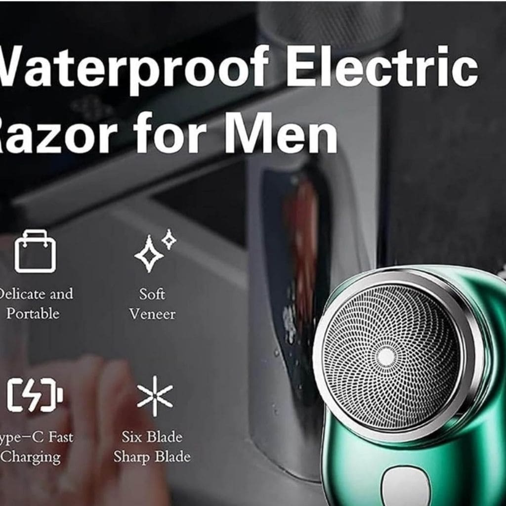 Mini afeitadora de barba electrica
