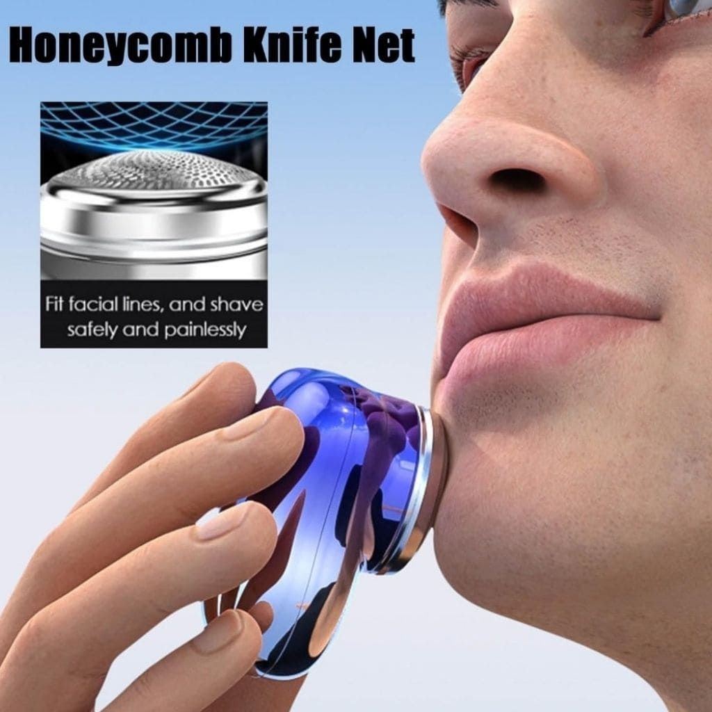 Mini afeitadora de barba electrica